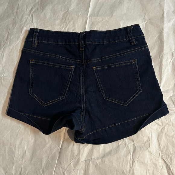Refuge Dark Blue Jean Shorts - Picture 2 of 5